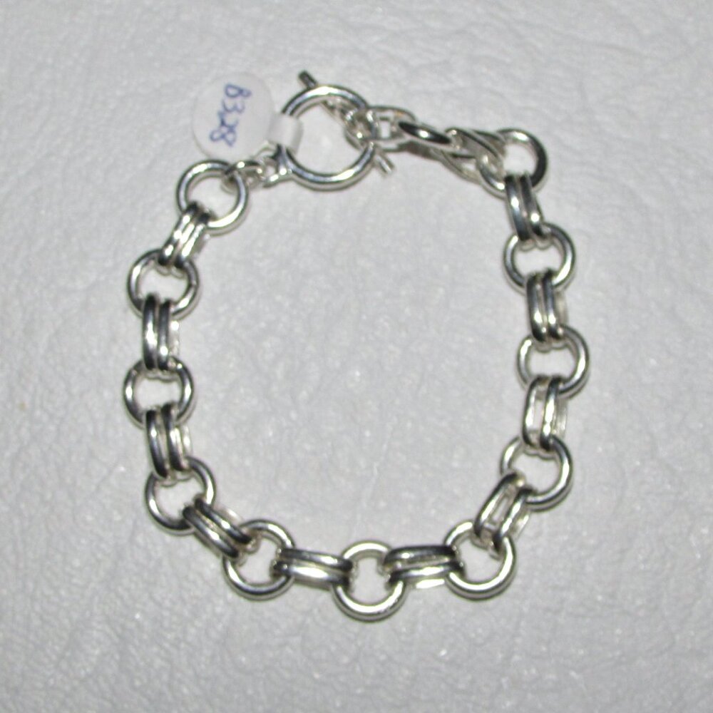 Silver Double Link Toggle Bracelet - NEW